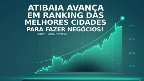 Atibaia se mantém entre as 100 Melhores Cidades para Fazer Negócios O