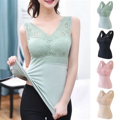 Winter Thermal Underwear Women Plus Size Vest Thermo Lingerie Clothing Warm Crop Top Female