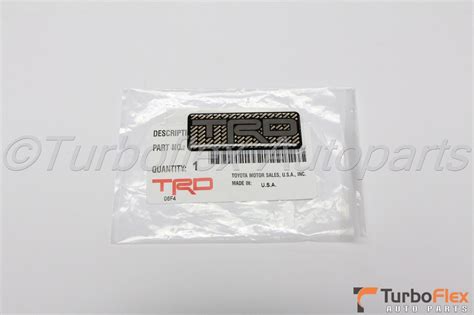 Toyota Trd Emblem Decal Genuine Oem Ptr26 17640 Ebay