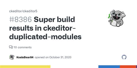 Super Build Results In Ckeditor Duplicated Modules Issue