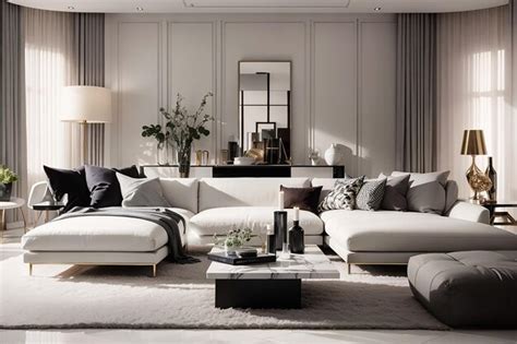 Premium AI Image | High Fashion Runway Living Room