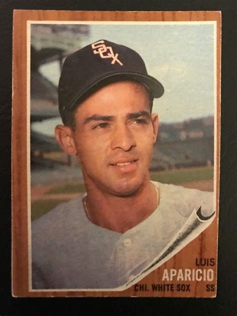 1962 TOPPS 325 LUIS APARICIO BASEBALL CARD WHITE SOX VG EBay