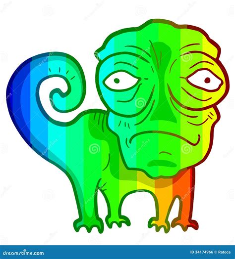 how to draw a chameleon 6