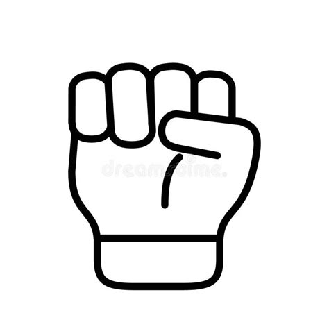 Fist Icon For Strength Solidarity And Activism Representations