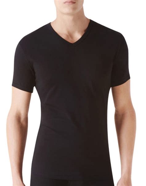 Calvin Klein 2 Pack Cotton Stretch V Neck T Shirt