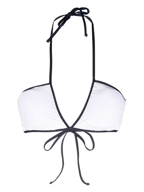 Polo Ralph Lauren Bikini Top With Contrasting Border Polo Ralph Lauren
