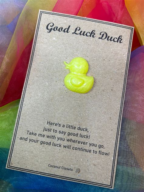 Good Luck Duck Resin T With Poem Etsy