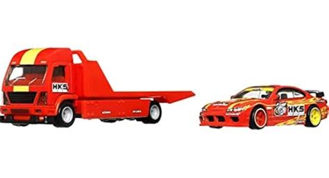 Hot Wheels Team Transport Fleet Flyer Nissan Silvia S15 Celebrates