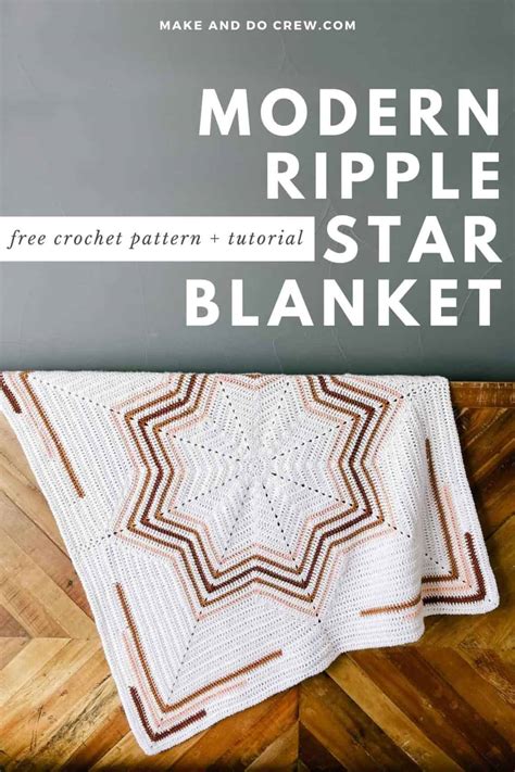 Rising Crochet Star Blanket Free Pattern Part Make Do Crew