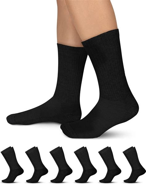 Pembrook Pairs Diabetic Socks For Men And Women Non Binding Socks