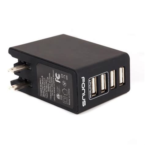 HOME CHARGER 34W 4 PORT USB 6 8A WALL AC PLUG POWER ADAPTER For PHONES