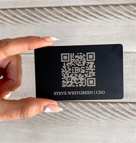 Qr Code Metal Business Card Fabi Design Studio