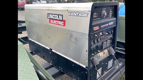 Lot 8 Lincoln Electric Vantage 400 Generator Welder Trailer Not