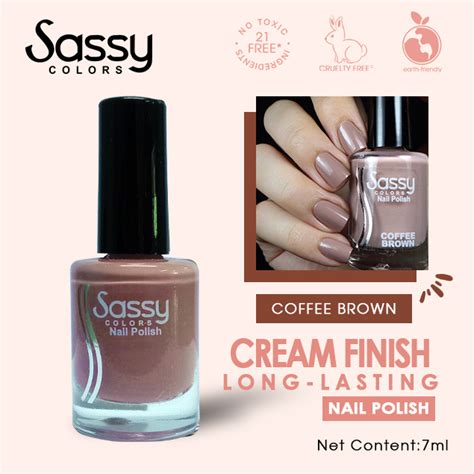 Sassy Colors Nail Polish Nudes Browns Shades 7ml Shopee Philippines