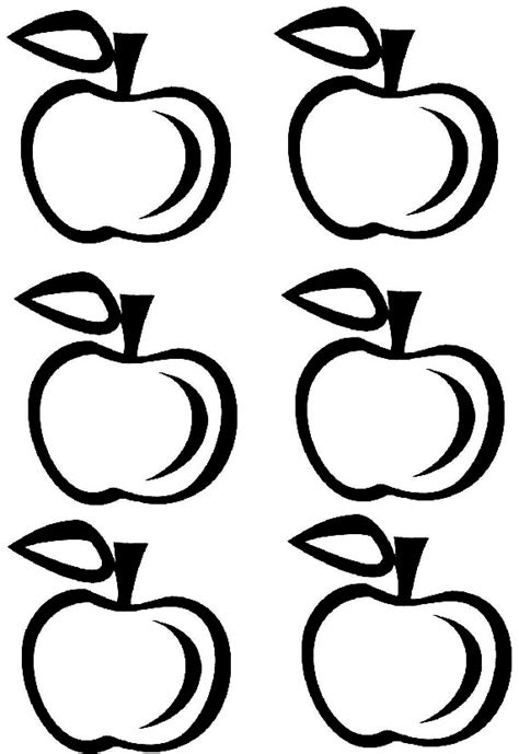 6 Best Images Of Free Apple Printables Apple Outline Printable Small