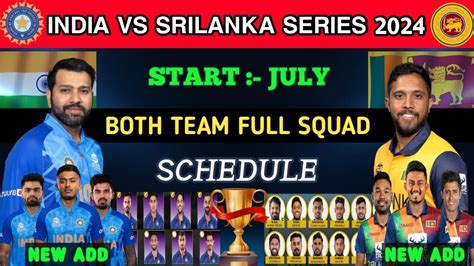 India Vs Srilanka Series India Odi Squad Srilanka Odi Squad