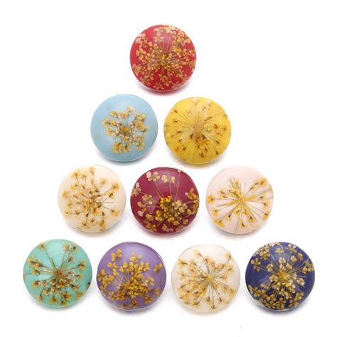 Pcs Lot Mixed Mm Snap Button Alloy Flower Resin Fashion Snaps