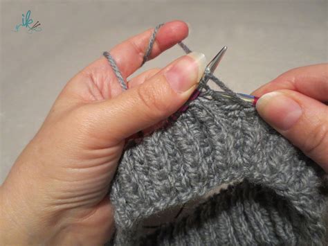 Falsches Patentmuster In Runden Stricken Knitting Faux Brioche In