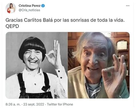 El dolor de los famosos por la muerte de Carlitos Balá sus mensajes de