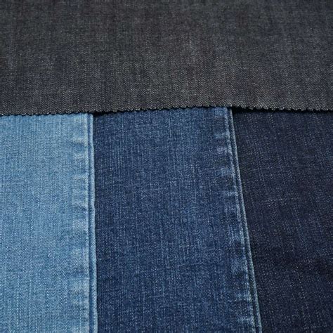 Stone Washed Denim Fabric In Cotton Pandex Slub