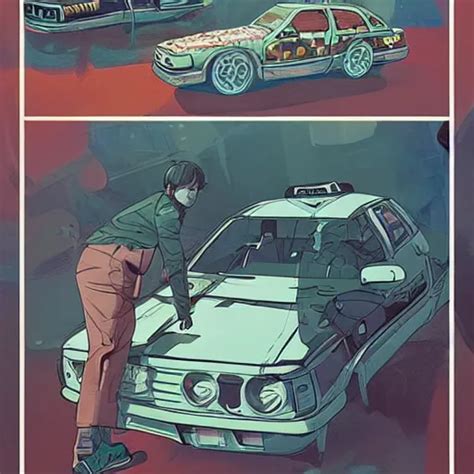 A Study Of Cell Shaded Picture Of Marty Mcfly Concept Stable