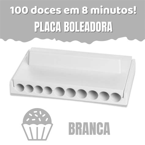 Placa Boleadora De Doces Em Enrolador Brigadeiro Branca