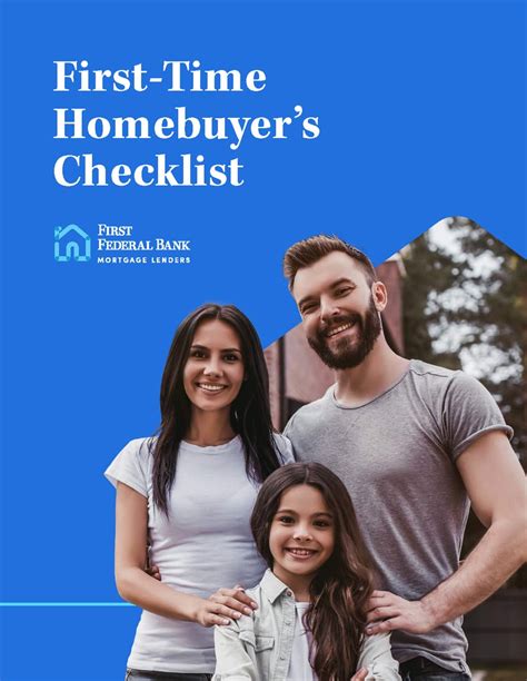 First Time Homebuyers Checklist