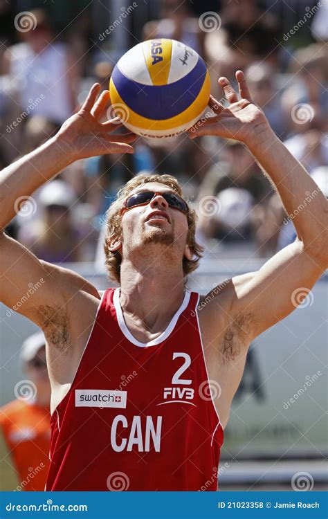 Beach Volleyball Canada Pass Editorial Stock Photo Image 21023358