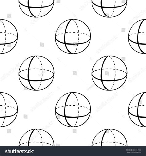 Black Outline Hand Drawn Vector Sphere Stock Vector (Royalty Free ...