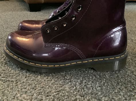 Dr Martens Metallic Purple Patent Leather Pascal Gem