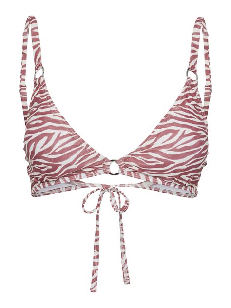 PCAMY BIKINI TOP Red PIECES UK