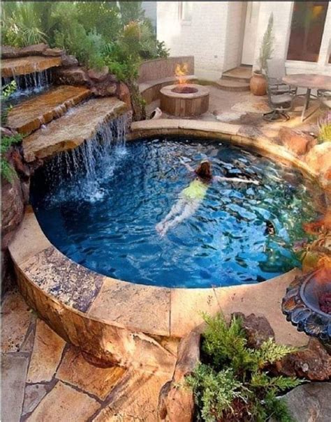 Pin By Lauralu On On El Estanque De Mi Jard N Small Backyard Pools