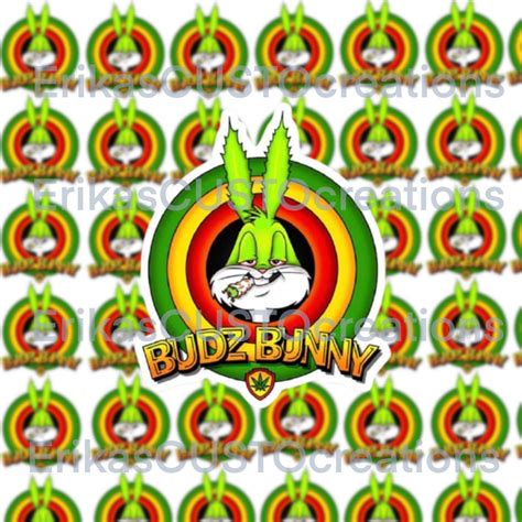 Budz Bunny Sticker Etsy