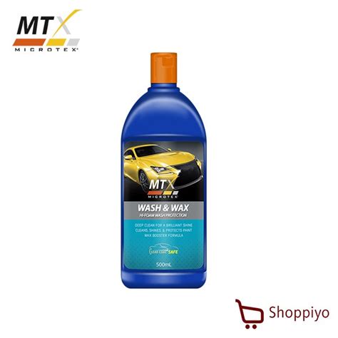 Microtex Mtx Car Wash Shampoo Wash Wax Ml Shopee Philippines