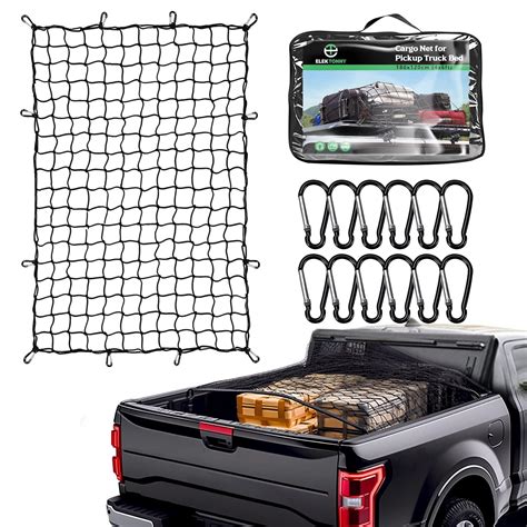 Amazon Cargo Net For Pickup Truck Bed X Elastic Bungee Clip