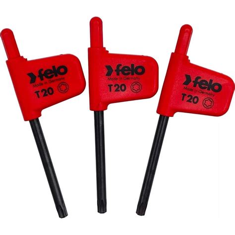 Флажковый ключ Felo TX20x43, упаковка 3 шт. 34812050 - выгодная цена ...