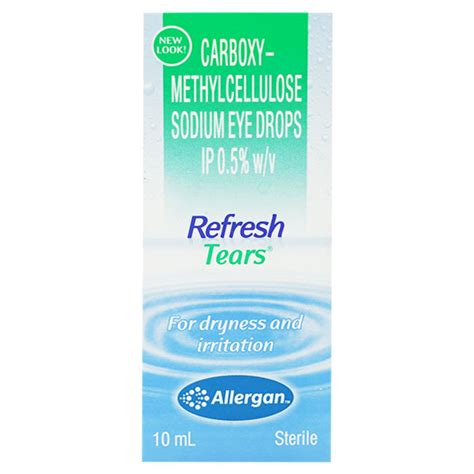 Refresh Tears Lubricant Eye Drops 10ml For Dry Eyes Dryness And Pain