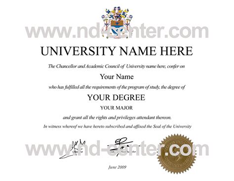 Bachelors Degree Template