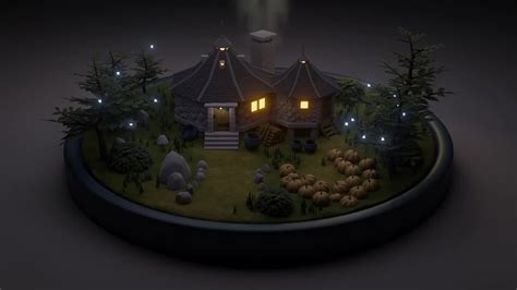 ArtStation - Hagrid House, Harry Potter