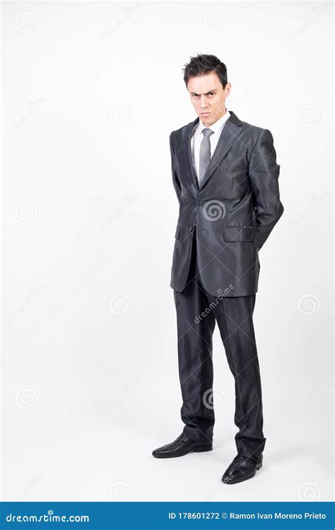 Serious man in suit stock photo. Image of male, wear - 178601272