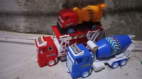 Menemukan Dan Merakit Miniatur Mobil Truk Towing Dan Truk Mixer YouTube