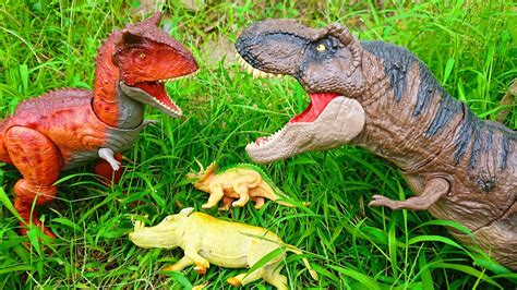 T Rex Vs Carnotaurus Vs Mysterious Dinosaur🦖 Jurassic World Toys Story