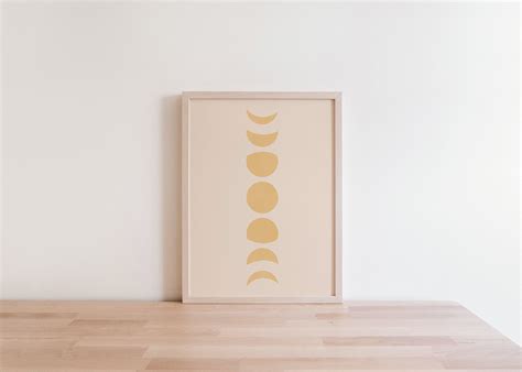 Moon Phases Wall Art Moon Poster Abstract Printable Art Boho Wall Art ...