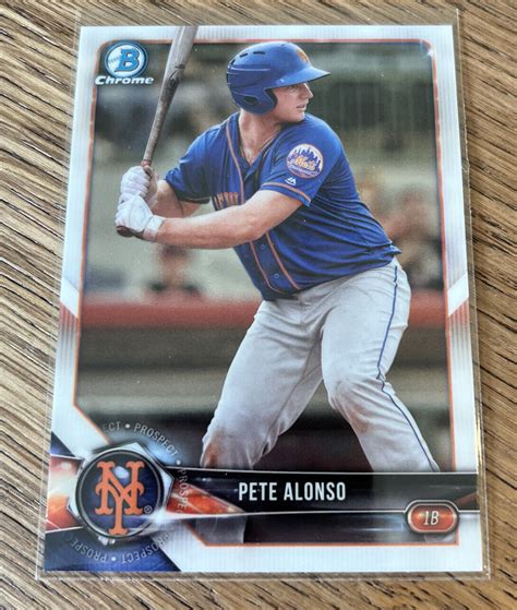 Bowman Chrome Prospects Pete Alonso Bcp New York Mets Ebay