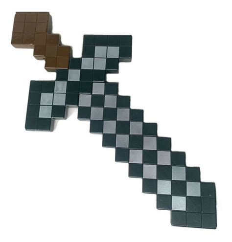 Espada De Hierro Minecraft Mattel De Plastico Rigido Cms Meses Sin