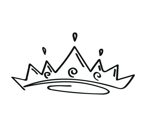 Vector Illustration Of Crown Sketche Vector Art At Vecteezy