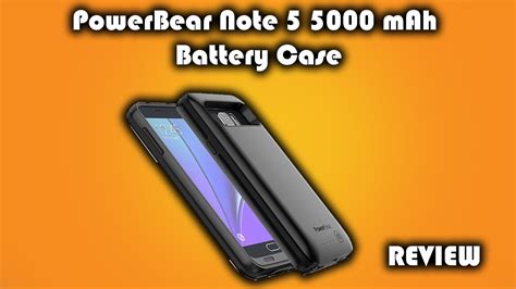 PowerBear 5000mAh Galaxy Note 5 Battery Case Review YouTube