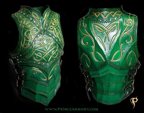 Green Elven Knight Cuirass By Azmal On Deviantart Leather Armor Fantasy Armor Armor