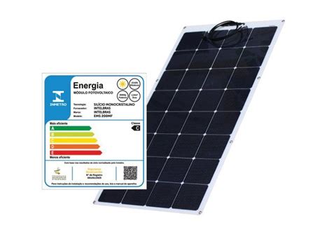 Módulo Fotovoltaico Monocristalino Flexível 200 W EMS 200MF Intelbras