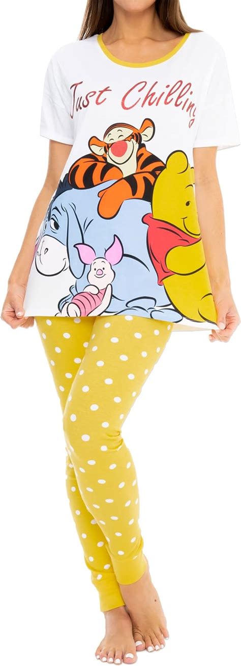 Disney Womens Winnie The Pooh Pajamas Multicolor Large At Amazon Women